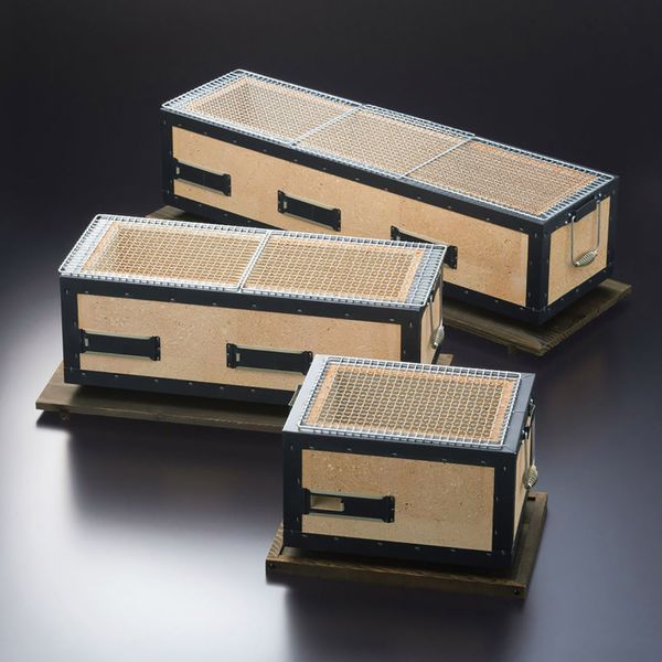 ヤマコー 炭火バーベキューコンロ金網付 小 21024 1個（直送品