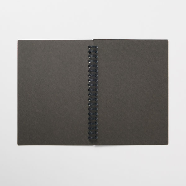 無印良品 リフィルノート 本体 クラフト表紙 A5 20穴 ダークグレー 1