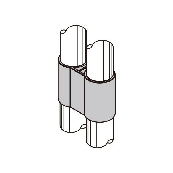 矢崎化工 イレクターΦ32用 プラスチックジョイント ダブルパイプ用 JB