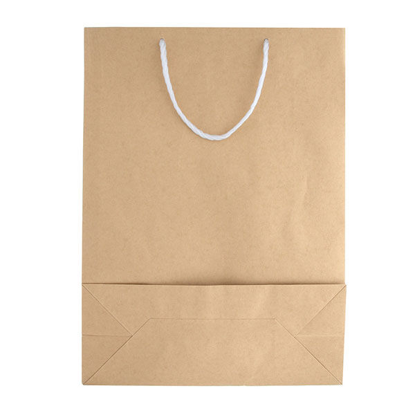 シモジマ 手提げ紙袋 T型チャームバッグ 大判 未晒無地 4901755334548