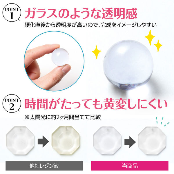 ECO PLUS レジン 40ml 5本セット Amazon.co.jp: レジン液 さらさら 低粘度タイプ 2本セット 大