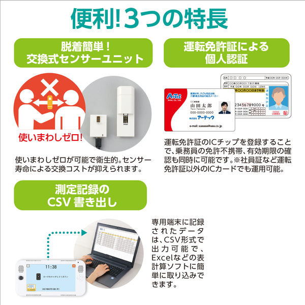 アーテック アルコール検知システム ALーLOG(アルログ) 52349 1包