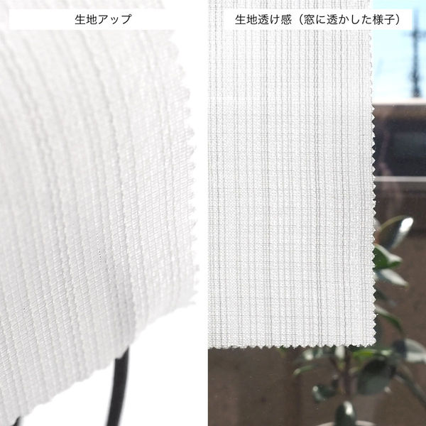 【5cm単位】オフィス・公共施設・ご住宅に｜サンゲツ高機能レースカーテン幅100cmｘ丈252cm1枚（直送品）