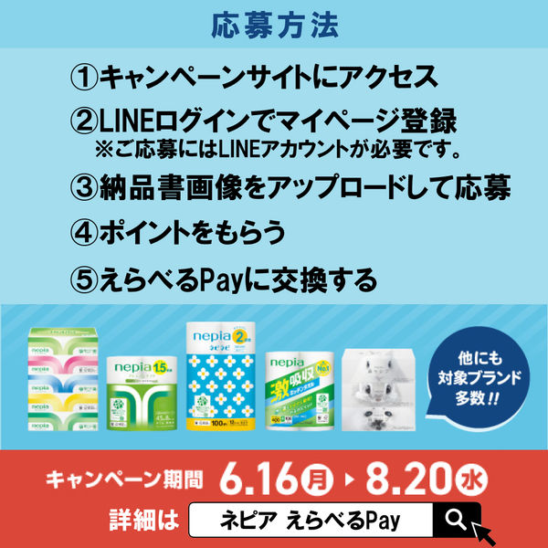 Amazon.co.jp: ネピア ネピネピ トイレットロール 2倍巻