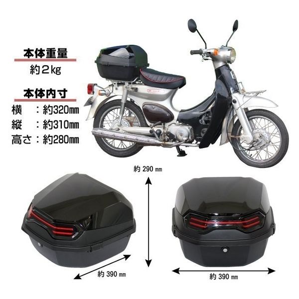 マッドマックス バイク用 リアボックス リーベン トップケース