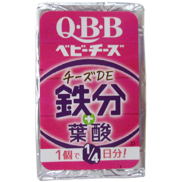 六甲バター [冷蔵] おいしく健康プラスベビーチーズチーズDE鉄分 54g×15個 4903308060089 1セット(15個)（直送品） -  アスクル