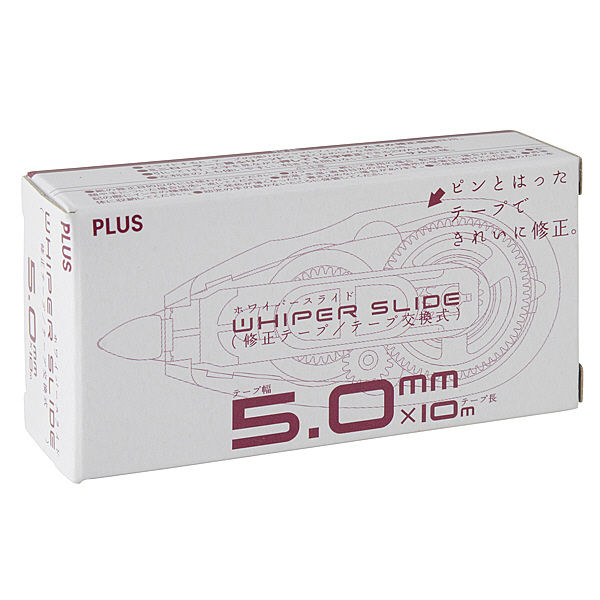 プラス 修正テープ ホワイパースライド 本体 幅5mm×10m ピンク 5