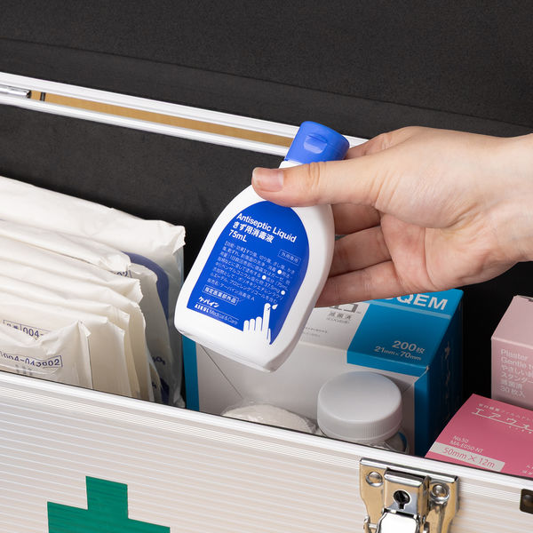 アスクル・ロハコ限定】川本産業 ケーパイン消毒液A 75ML 1本 液体の傷