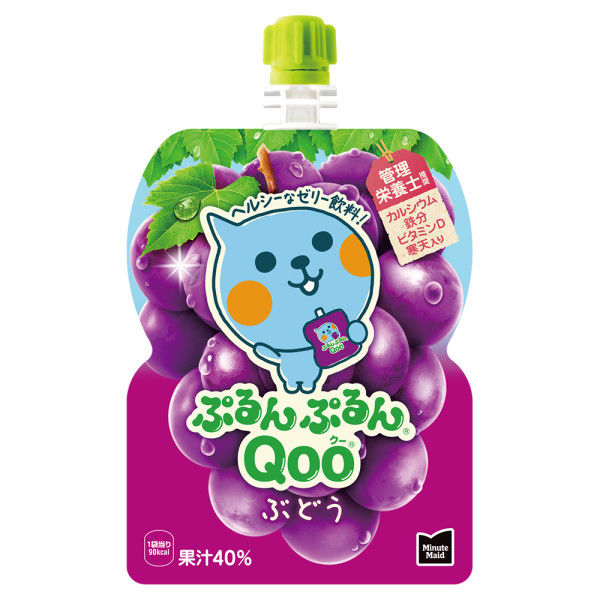 ⑪お菓子まとめ売り(ぷるんぷるんQoo・ミルクココア・スナック菓子8種類) コカ・コーラ ミニッツメイドQoo ぷるんぷるんQoo ぶどう味 1箱