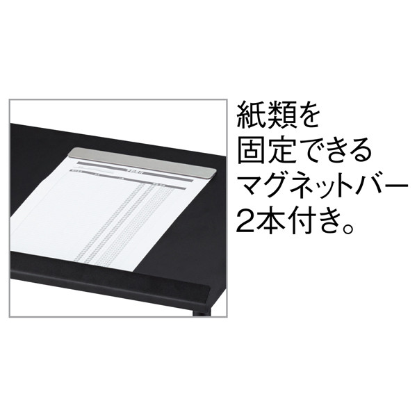 アール・エフ・ヤマカワ　A3スチール記帳台　ブラック　幅560×奥行350×高さ1082mm RFKCD-A3BK　1台