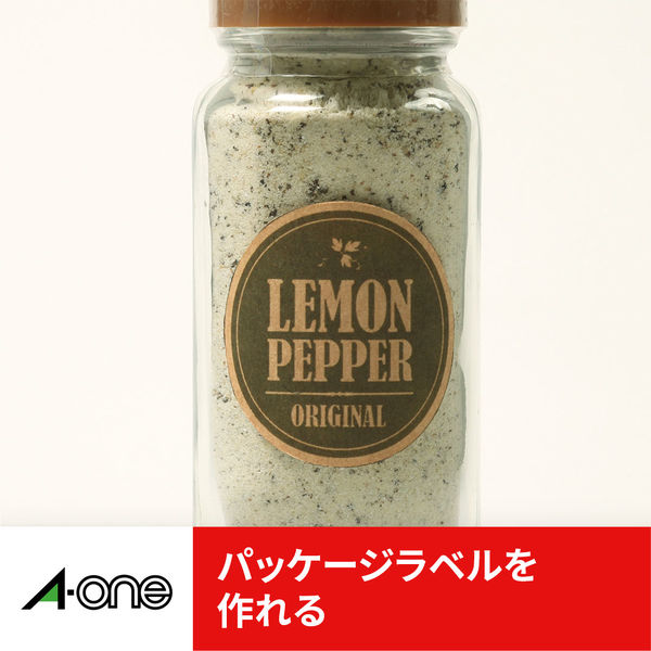 31749 ラベルシールプリンタ兼用 クラフト紙ラベル エーワン