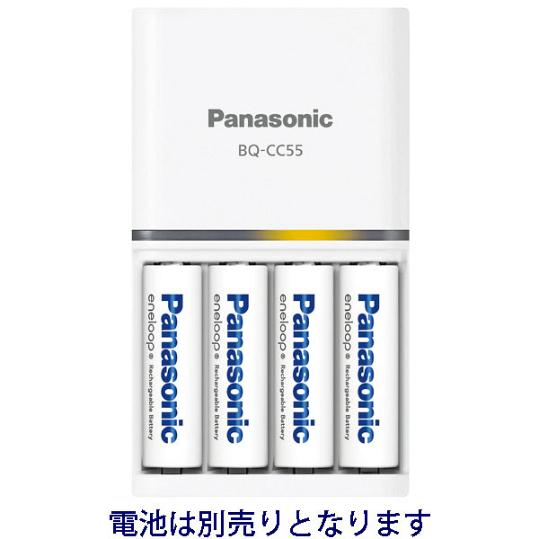 パナソニック 単3形単4形ニッケル水素電池専用急速充電器 BQ-CC55