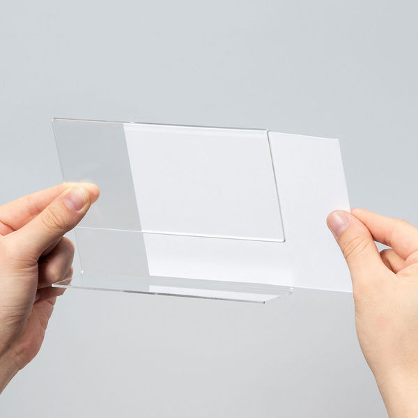 復活特別価格】アスクル 片面用L型カード立て サインホルダー A6横 1個