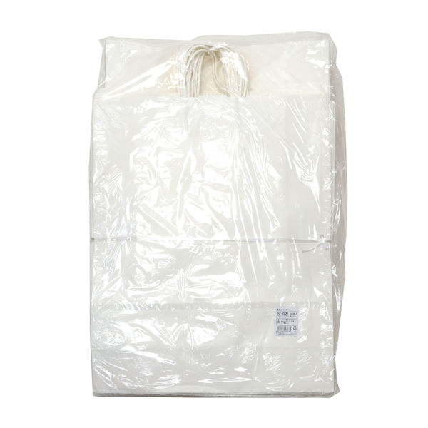 ササガワ 手提げバッグ 特々大 白無地 50-5500 1袋（50枚入）（取寄品 