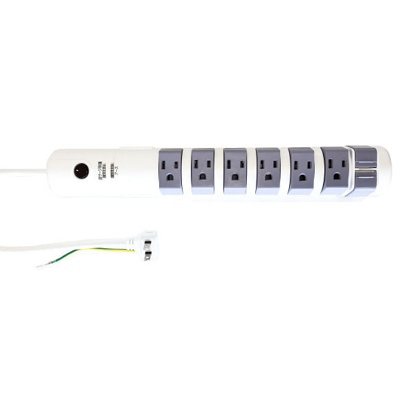 新品　未使用　可動式電源タップ　8個口回転式コンセント 1.8mコード fargo-creative_pt605wh