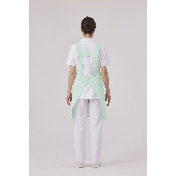 もんぶらん 住商モンブラン 予防衣エプロン ミント L 75-517（直送品） - アスクル