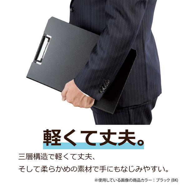 Mikkun　左右１つずつ アスクル バインダー クリップボード A4タテ ピンク オリジナル