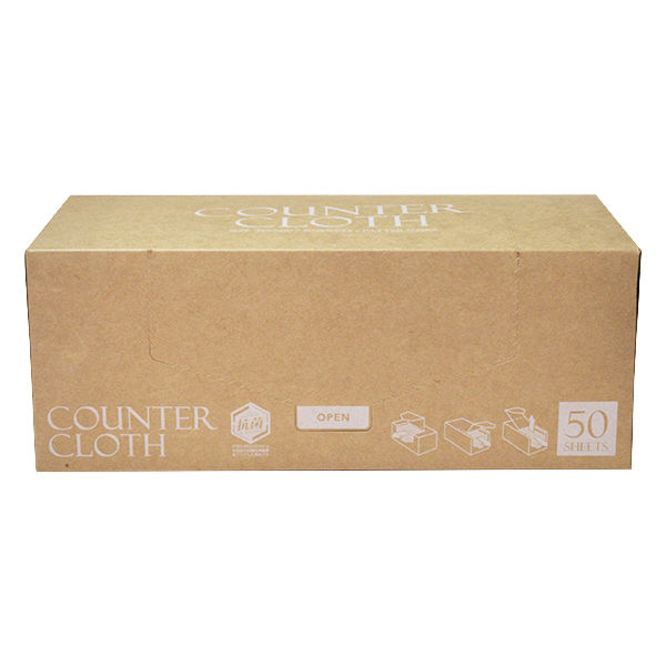 カウンタークロス ボックスタイプ 50枚入 1セット（200枚：50枚入×4箱） ストリックスデザイン SA-164 - アスクル