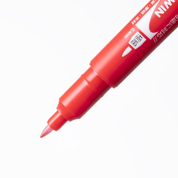 【新品】（まとめ）トンボ鉛筆 油性マーカーモノツイン極細 OS-TME25 赤【×30セット】