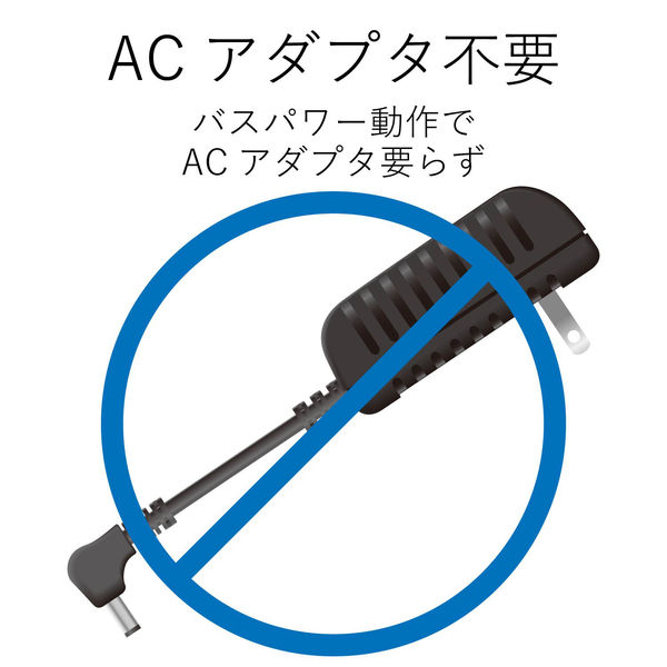 エレコム USB2.0/1.1準拠手動USB切替器 2回路 U2SW-T2 - アスクル