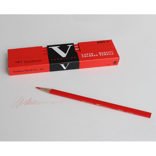 トンボ鉛筆 赤鉛筆（朱色）8900-V 1ダース（12本入）