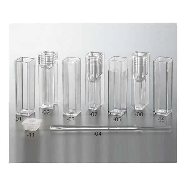 Kartell ディスポセル (セミマイクロタイプ/PS製/2透過面) 2.5mL 1箱