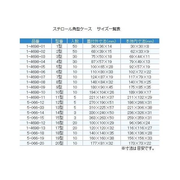 三宝化成 スチロール角型ケース 18型 10個 140×140×35mm 5-066