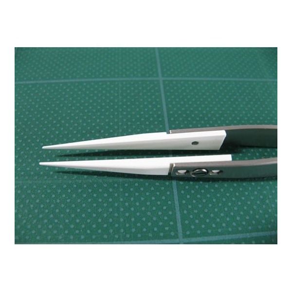 くらしを楽しむアイテム アズワン セラミックチップピンセット 71MZ 1本 6-7909-11（直送 接着・接合工具