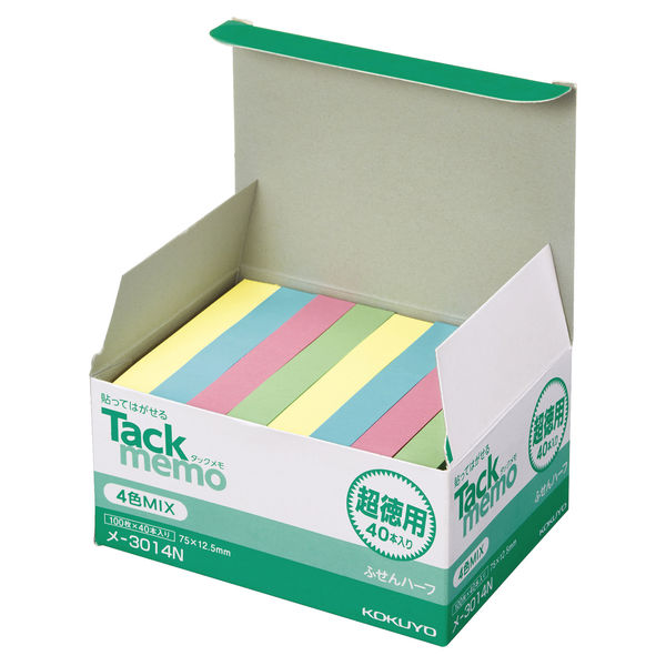 コクヨ（KOKUYO） タックメモ 超徳用 ふせん 75×12.5 4色 メ-3014N 1