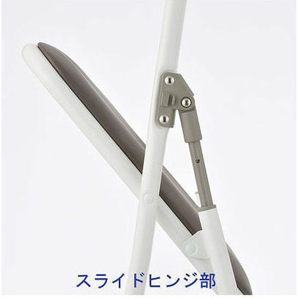TOKIO - M-53N　TOKIO　ワッフルチェア　PVC合皮　ワインレッドRE　訳あり処分 TOKIO 折りたたみイス ホワイトフレーム（背座:ビニールレザー