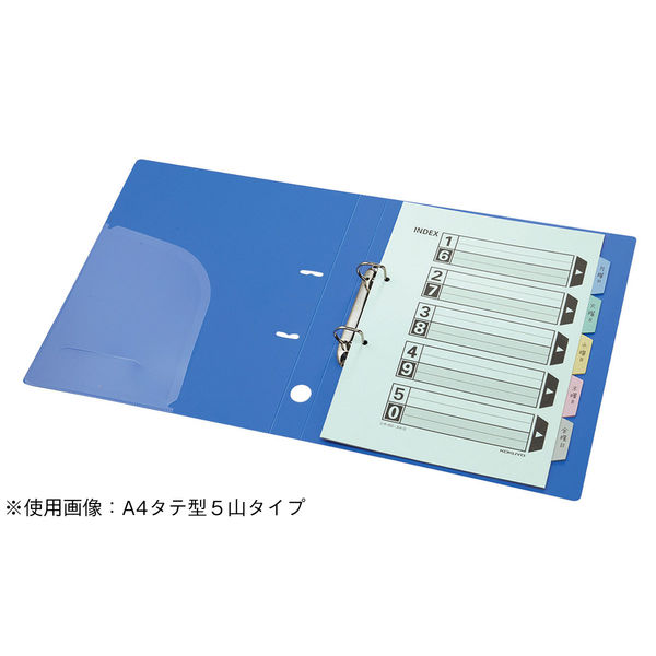 コクヨ 連続伝票用紙用仕切カード カラーT型 11x9 6山 2組 EX-C916S