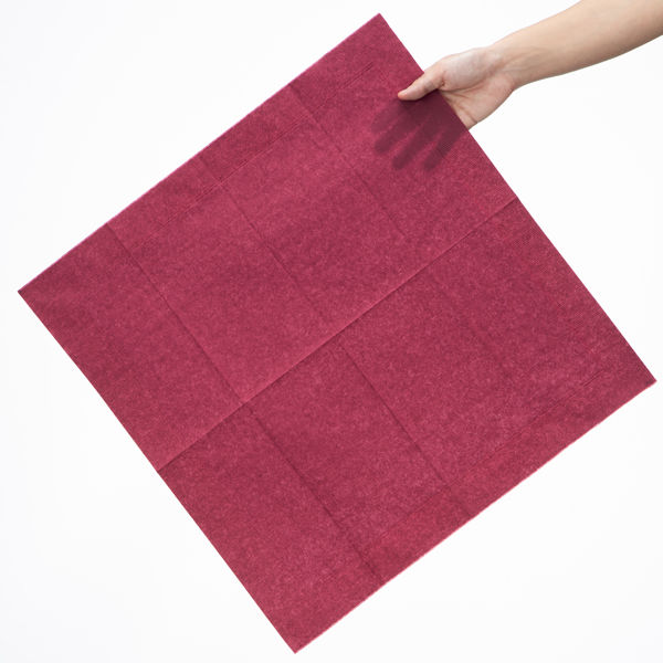 溝端紙工印刷 カラーナプキン 8つ折り 2PLY ワインレッド 1袋 溝端紙工印刷 カラーナプキン 8つ折り 2PLY ワインレッド 1袋