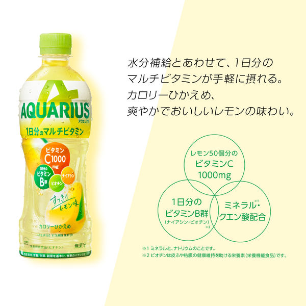 アクエリアス 1日分のマルチビタミン 500ml 1箱（24本入）