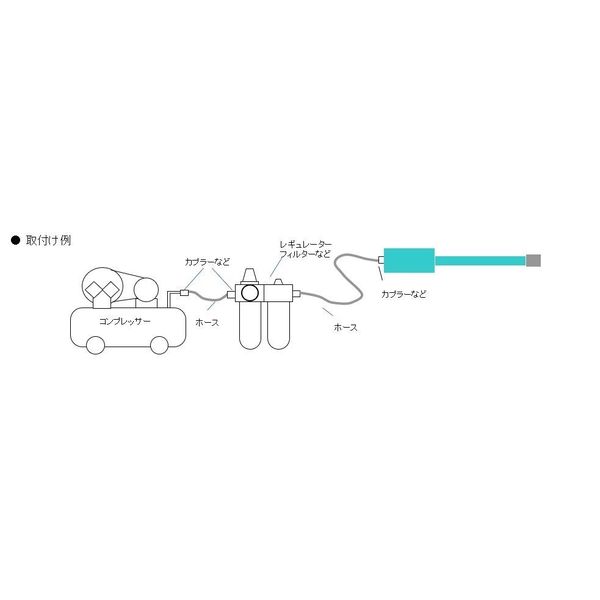 エスコ 25，000rpm/6.0mm エアーダイグラインダー EA159SL 1台（直送品