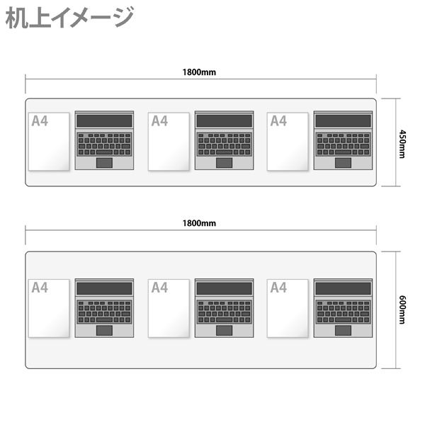 TOKIO 平行フォールディングテーブル ナチュラル 幅1800×奥行600×高さ720mm 1台（2梱包） キャスター付き 折りたたみ  ミーティング長机