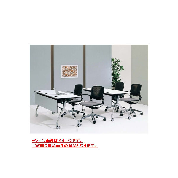 オカムラ グラータチェア4本脚グレーシェル レッド 8142JR FBA9