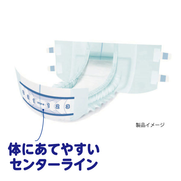 アテント 大人用おむつ 背モレ・横モレを防ぐテープ式 大容量 5回 Mサイズ 28枚:（1パック×28枚入）エリエール 大王製紙