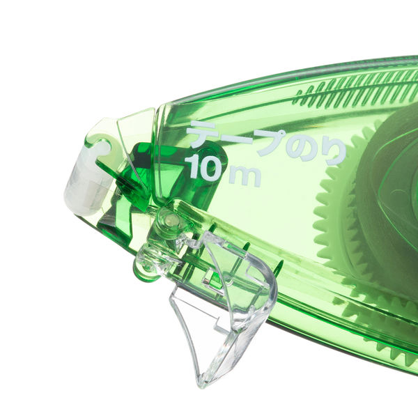 緑色スティックタイプテープのり アスクル テープのり使いきり 10m グリーン 緑 オリジナル