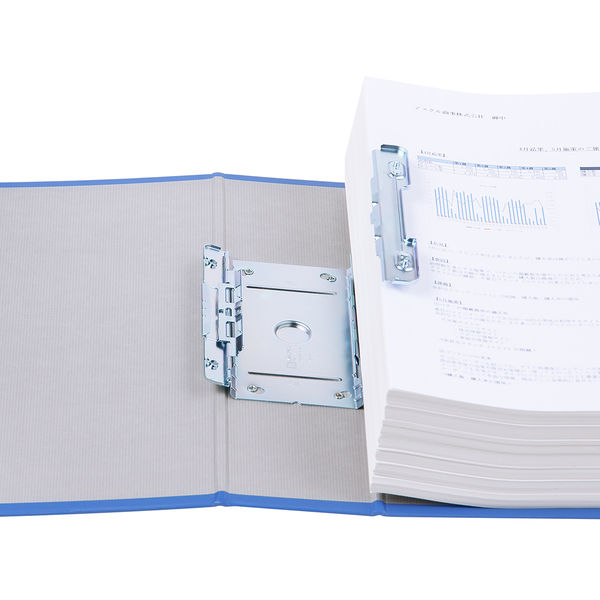 A4 パイプ式 ファイル 32冊セット(3cm9冊,5cm11冊,8cm12冊) アスクル パイプ式ファイル片開き ベーシックカラー（2穴） A4