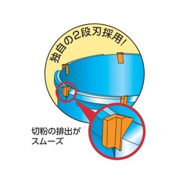 エスコ 125mm [ガルバリウム鋼板用]コアドリル(SDSシャンク) EA820DB-125 1個（直送品） - アスクル