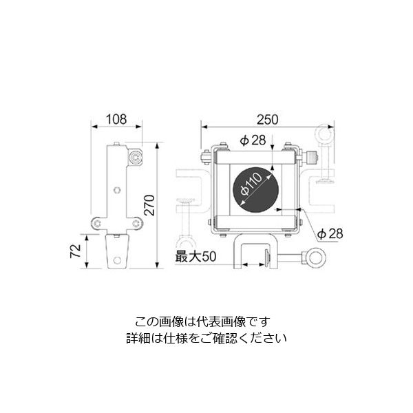 エスコ 四方ローラー(110mm以下用) EA631ED-1 1台（直送品） - アスクル