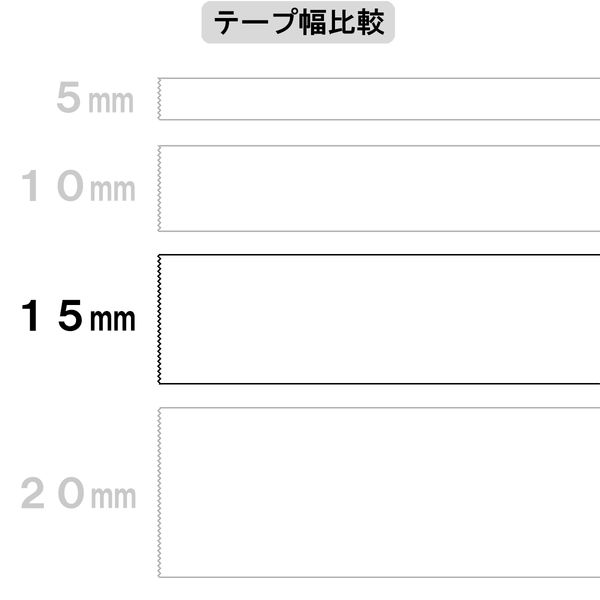 アスクル 両面テープ カッター付 幅15mm×20m 1セット（3巻：1巻×3