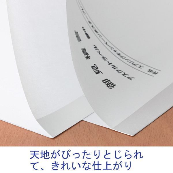 アスクル　製本テープ（契印用）　幅35mm(A4用)　袋とじタイプ　1袋（10枚入）　白色度79％　9～20枚対応 オリジナル
