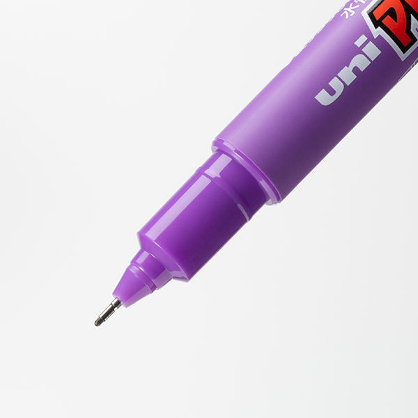 プロッキー 水性ペン 細・極細ツイン 紫 10本 三菱鉛筆 uni - アスクル
