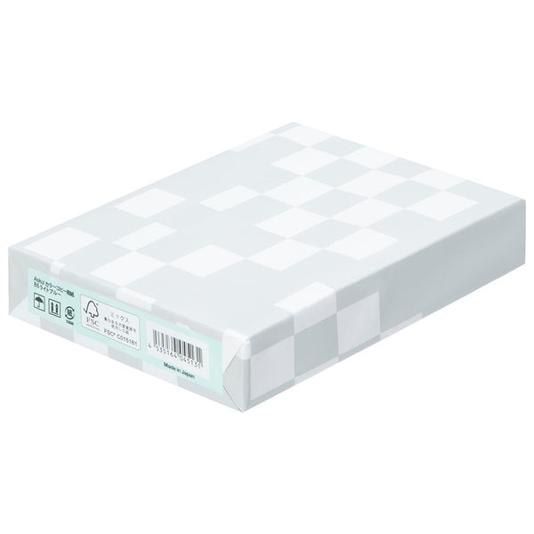 アスクル カラーペーパー B5 ライトブルー 1セット（500枚×3冊入