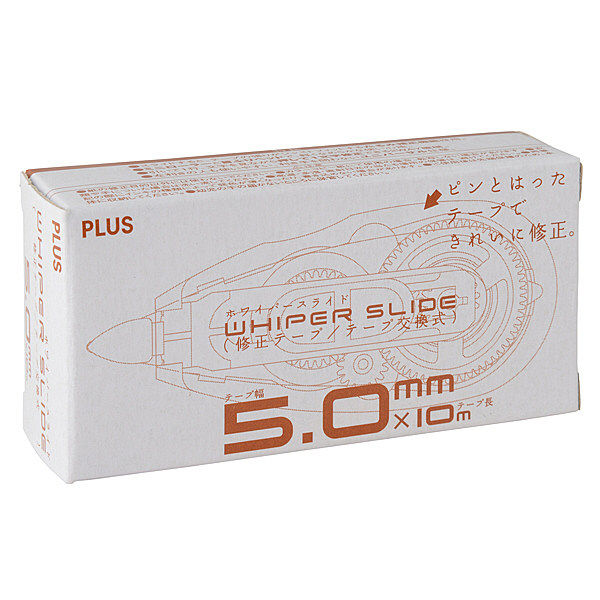 プラス 修正テープ ホワイパースライド 本体 幅5mm×10m オレンジ