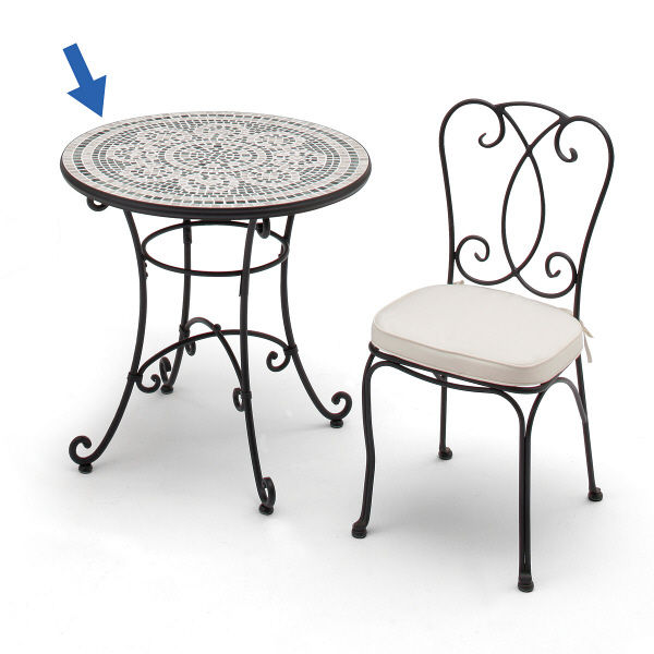 【売約済】ガーデニングテーブル&チェア　ビーナスモザイク ビストロテーブルセット【タカショー】 売約済】ガーデニングテーブル&チェア ビーナスモザイク ビストロ