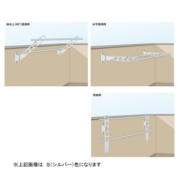 川口技研 腰壁用ホスクリーン HD型 シルバー HD-35-S 2本（直送品