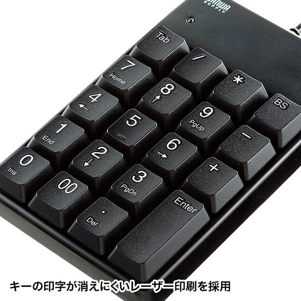 サンワサプライ USBテンキー NT-17UBKN 1個 - アスクル