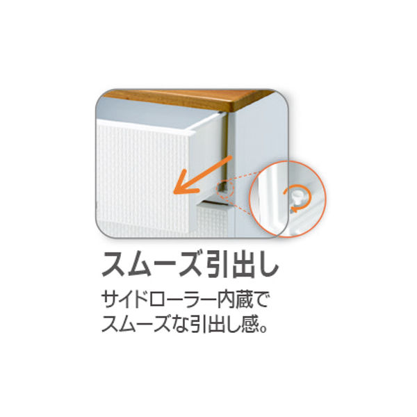 天馬 Fit's Plus（フィッツプラス） メッシュ 幅65cm 3段 木天板チェスト （FM6503 ホワイト） 1台（取寄品）